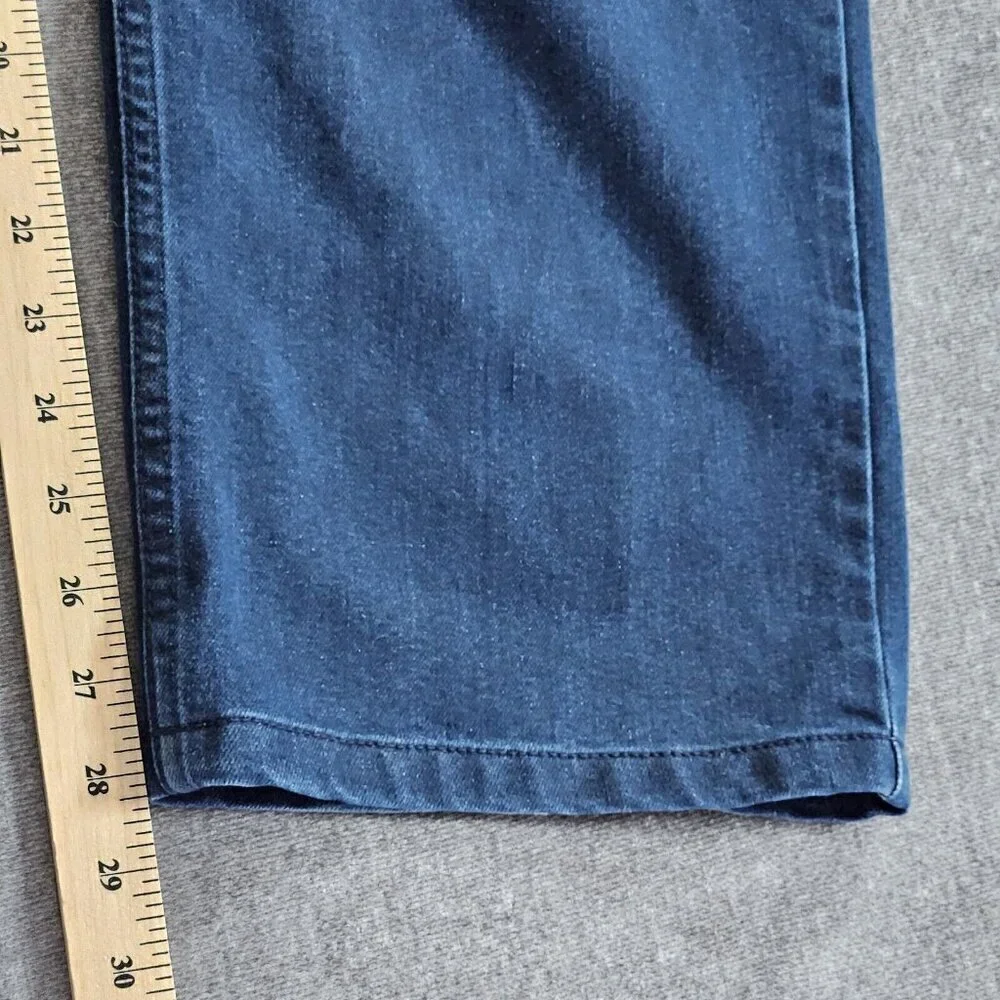 Canali Jeans Men 46x34/28 Indigo Straight Leg Italy Cotton Preppy Designer Boho